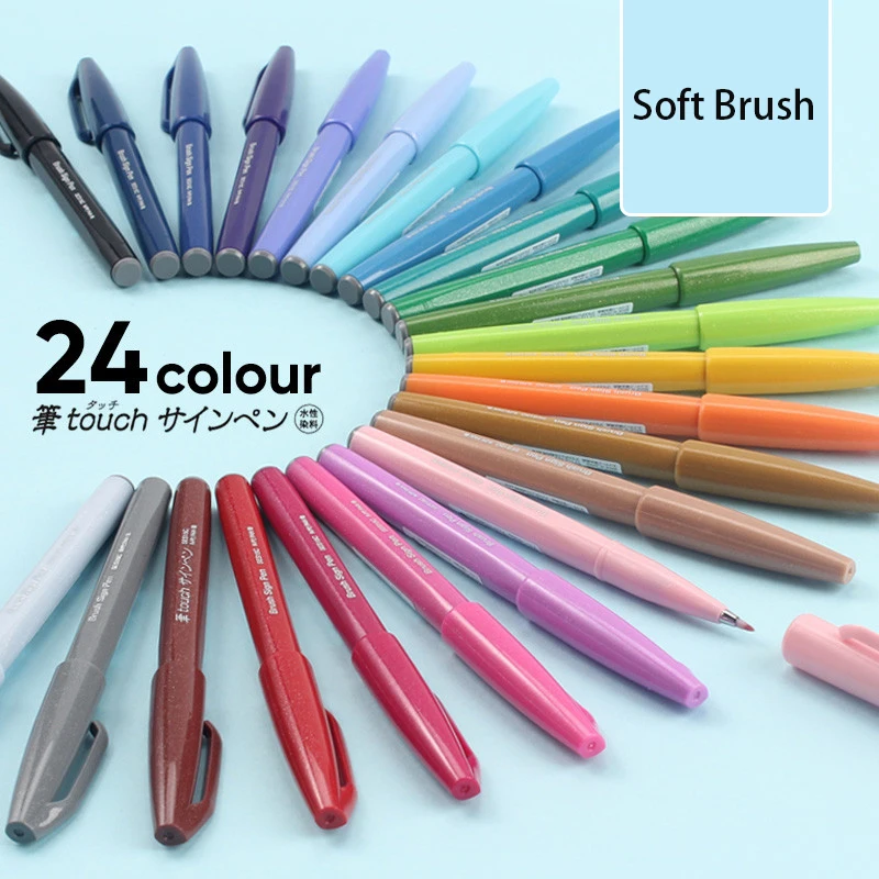 Pentel Pen Sign Pen - Japan Pentel Touch Brush Sign Pens