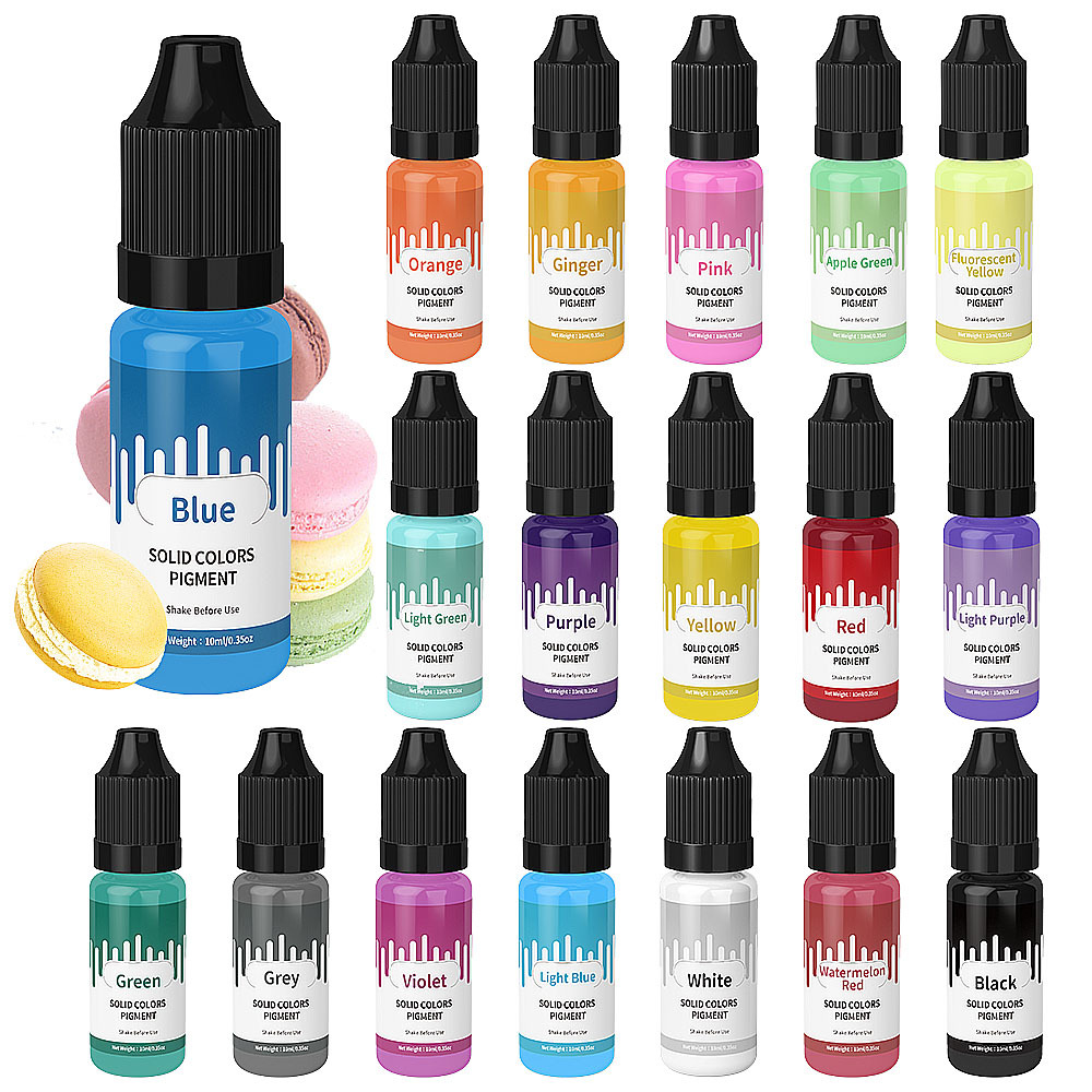 18Colors 10ml Macaron Solid Pa - огляд і ціна Resin Pigment Set