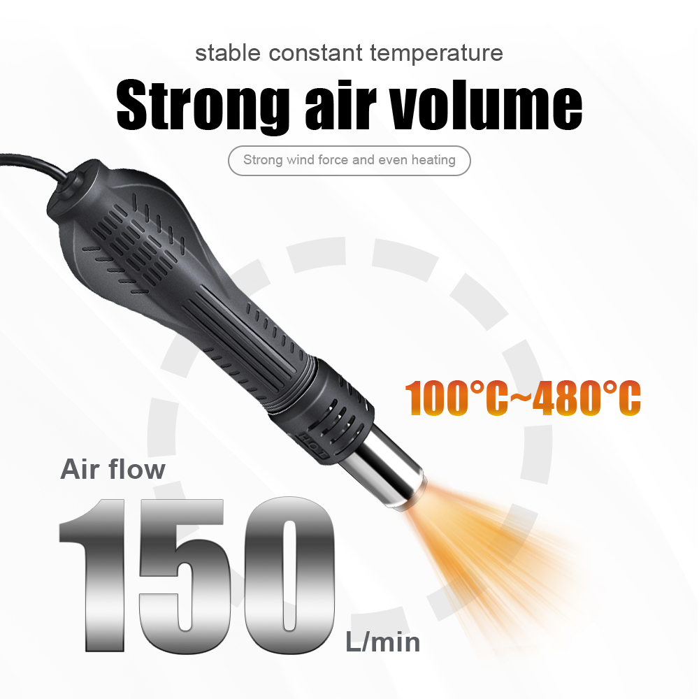 2 in 1 750W Hot Air Gun LCD Di - огляд і ціна Heat Gun Small