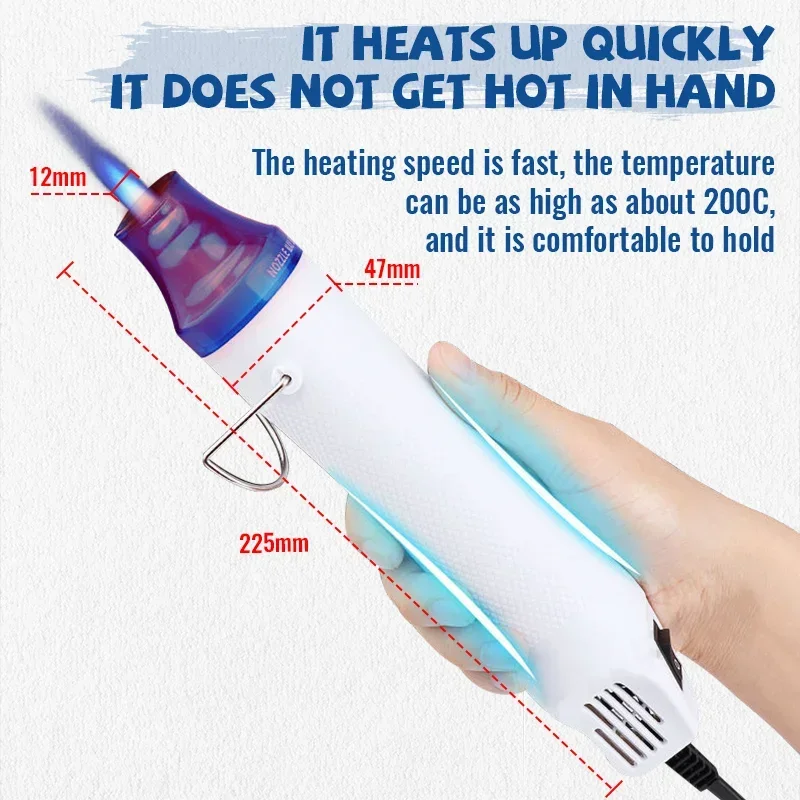 Hot Air Gun 300W 220V Ligthwei - огляд і ціна Heat Gun Small