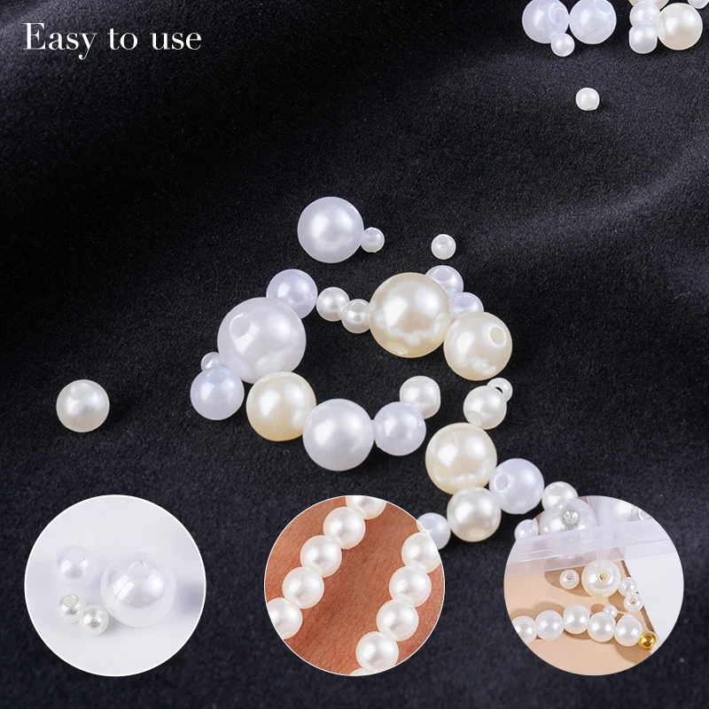 800pcs Artificial Faux Pearl R - огляд і ціна Resin Craft Kit