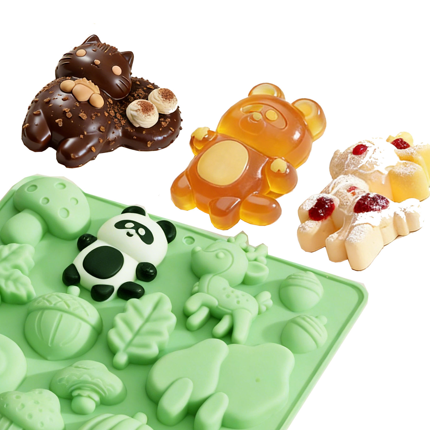 1 Silicone Cake Mold in the Sh - огляд і ціна Resin Craft Material