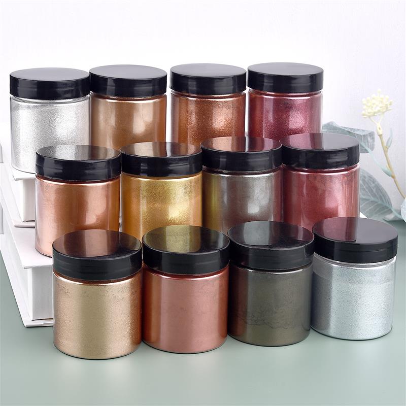 50g Shimmer Metallic Gold Silv - огляд і ціна Resin Pigment Set