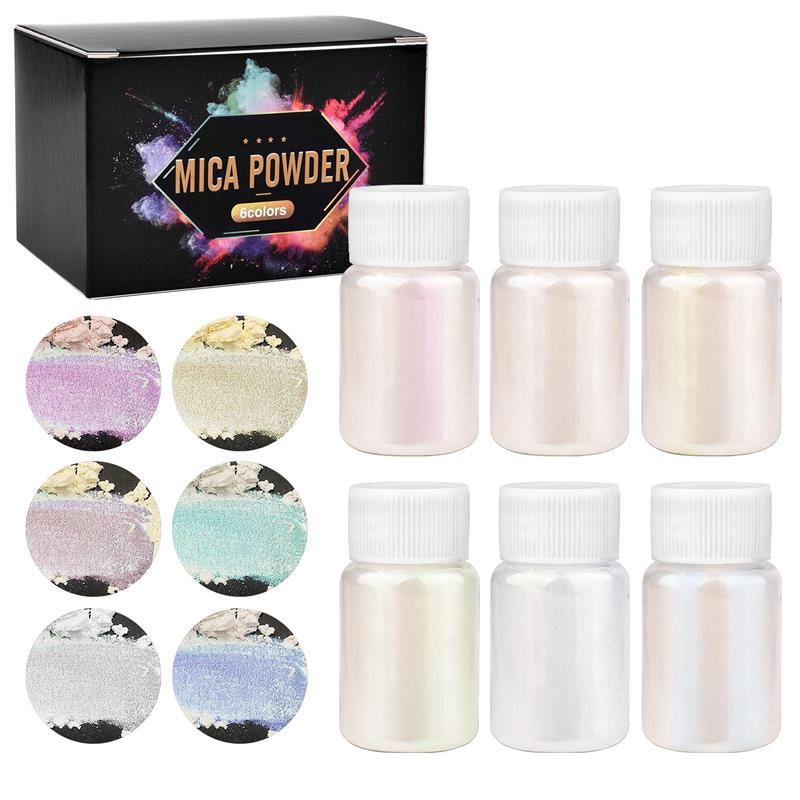 6 Pcs-Set Epoxy Resin Dye Mica - огляд і ціна Resin Pigment Set